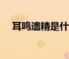 耳鳴遺精是什么意思（遺精是什么意思）