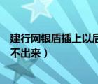建行網(wǎng)銀盾插上以后網(wǎng)頁無法顯示（建行網(wǎng)銀盾插上網(wǎng)頁彈不出來）