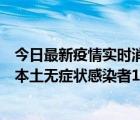 今日最新疫情實時消息 河南9月29日新增本土確診病例1例、本土無癥狀感染者19例