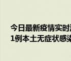 今日最新疫情實時消息 上海社會面新增1例本土確診病例、1例本土無癥狀感染者