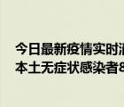 今日最新疫情實時消息 河南昨日新增本土確診病例159例，本土無癥狀感染者888例