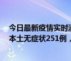 今日最新疫情實(shí)時(shí)消息 黑龍江11月10日新增本土確診9例、本土無癥狀251例，其中綏化市235例