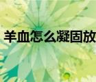 羊血怎么凝固放多少水視頻（羊血怎么凝固）