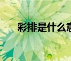 彩排是什么意思呢（彩排是什么意思）