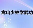 嵩山少林學(xué)武功原版（嵩山少林學(xué)武功歌詞）