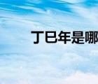丁巳年是哪一年（丁巳年是哪一年）