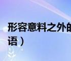 形容意料之外的驚喜的詞（形容意料之外的成語）