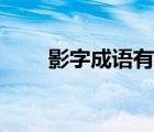 影字成語有哪些（影字成語大全集）