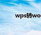 wps轉(zhuǎn)word教程（wps轉(zhuǎn)word）
