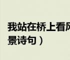 我站在橋上看風景詩句賞析（我站在橋上看風景詩句）
