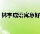 林字成語寓意好的諧音（林字成語寓意好的）