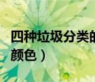 四種垃圾分類的圖標(biāo)怎么畫（四種垃圾分類的顏色）