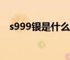 s999銀是什么顏色（s999銀是什么意思）