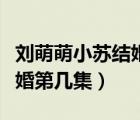 劉萌萌小蘇結婚是哪部電視?。▌⒚让刃√K結婚第幾集）