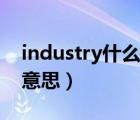 industry什么意思中文翻譯（industry什么意思）