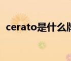 cerato是什么牌子的包（cerato是什么車）
