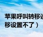 蘋果呼叫轉(zhuǎn)移設(shè)置不了沒有確認(rèn)（蘋果呼叫轉(zhuǎn)移設(shè)置不了）