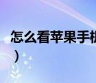 怎么看蘋果手機處理器（怎么看蘋果手機真假）