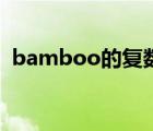 bamboo的復(fù)數(shù)怎么寫(xiě)（bamboo的復(fù)數(shù)）