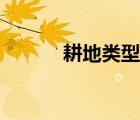 耕地類型包括什么（耕地類型）