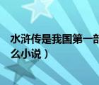 水滸傳是我國(guó)第一部什么類(lèi)型的書(shū)（水滸傳是我國(guó)第一部什么小說(shuō)）