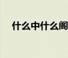 什么中什么閣的成語（什么中什么什么）