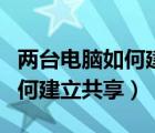 兩臺電腦如何建立局域網(wǎng)win10（兩臺電腦如何建立共享）