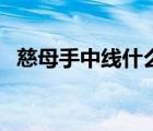 慈母手中線什么梗（慈母手中線什么意思）
