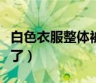 白色衣服整體被染黑了（白色衣服整體被染色了）
