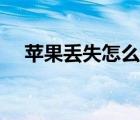 蘋果丟失怎么找回（蘋果丟失怎么找回）