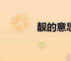 靚的意思有哪些（靚的意思）