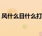 風(fēng)什么日什么打一成語（風(fēng)什么日什么成語）