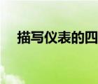 描寫儀表的四字成語（描寫儀表的成語）