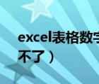 excel表格數(shù)字調(diào)大?。╡xcel表格數(shù)字遞增不了）