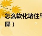 怎么軟化堵住馬桶的紙（怎么軟化堵住馬桶的屎）