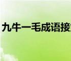 九牛一毛成語(yǔ)接龍30個(gè)（九牛一毛成語(yǔ)接龍）