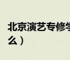 北京演藝專修學(xué)院官網(wǎng)（北京演藝學(xué)院是本科么）