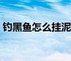 釣黑魚怎么掛泥鰍餌（釣黑魚用什么餌最好）
