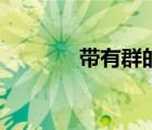 帶有群的成語（帶群的成語）