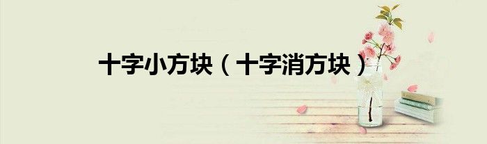 十字小方塊（十字消方塊）