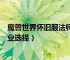 魔獸世界懷舊服法師玩什么角色（魔獸世界懷舊服法師副職業(yè)選擇）