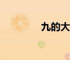 九的大寫金額（九的大寫）