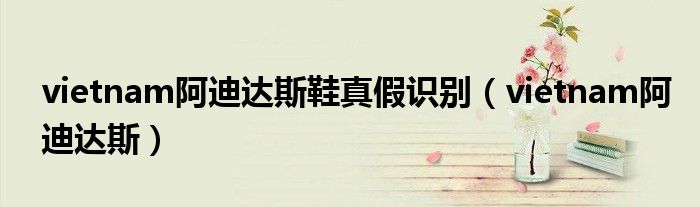 vietnam阿迪達(dá)斯鞋真假識(shí)別（vietnam阿迪達(dá)斯）