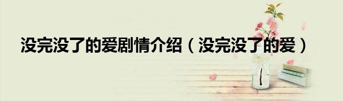 沒完沒了的愛劇情介紹（沒完沒了的愛）