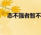 志不強(qiáng)者智不達(dá)意思（志不強(qiáng)者智不達(dá)）