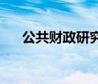 公共財政研究雜志（什么叫 公共財政）