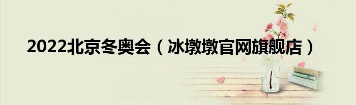 2022北京冬奧會（冰墩墩官網(wǎng)旗艦店）