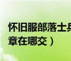懷舊服部落士兵的勛章在哪交（部落士兵的勛章在哪交）