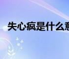 失心瘋是什么意思呀（失心瘋是什么意思）
