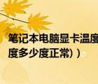 筆記本電腦顯卡溫度怎么看（筆記本顯卡溫度(筆記本顯卡溫度多少度正常)）